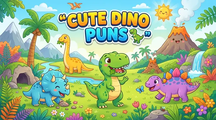 cute dino puns