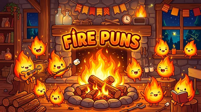 fire related puns