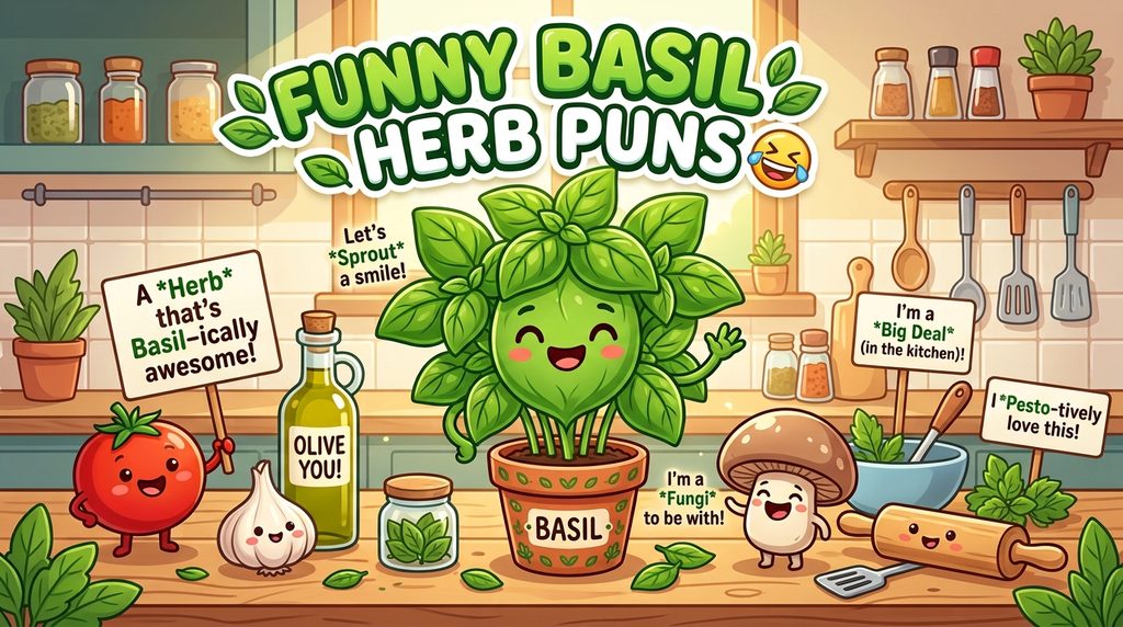 funny basil herb puns
