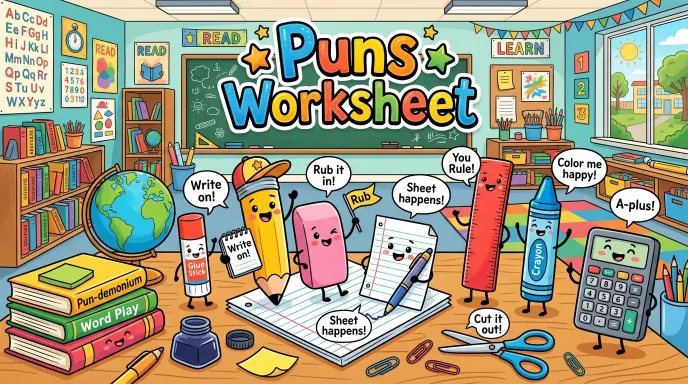 puns worksheet