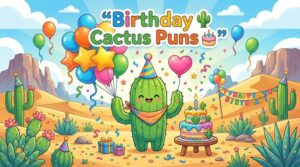 Birthday Cactus Puns