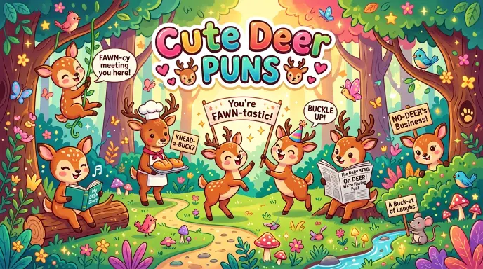 cute deer puns