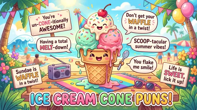 ice cream cone puns
