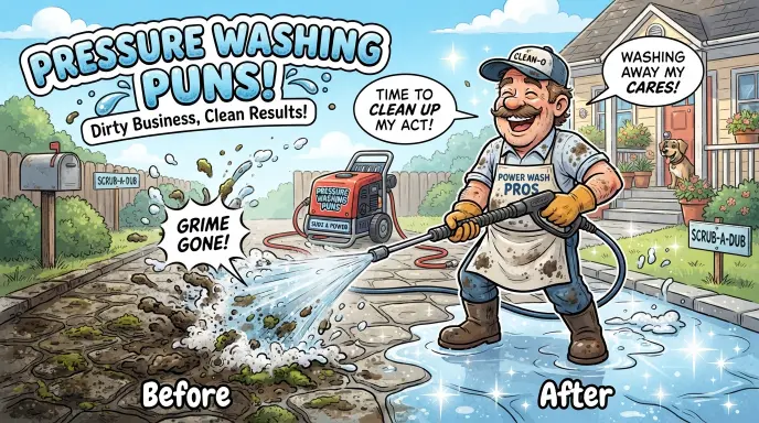 pressure washing puns