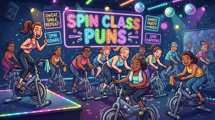 spin class puns