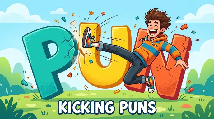 kicking puns
