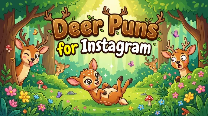 deer puns for instagram